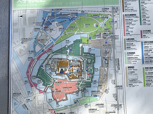 大阪城公園の地図
